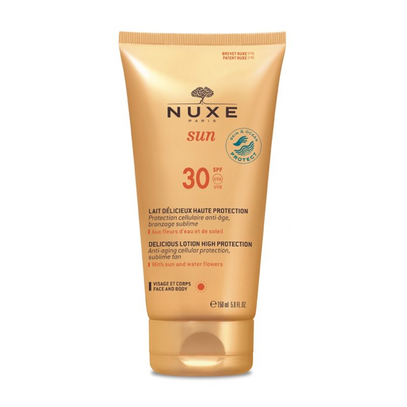 NUXE-SUN-LAIT-DELICIEUX-HAUTE-PROTECTION-VISAGE-ET-CORPS-SPF30-150mL NUXE SUN LAIT DELICIEUX