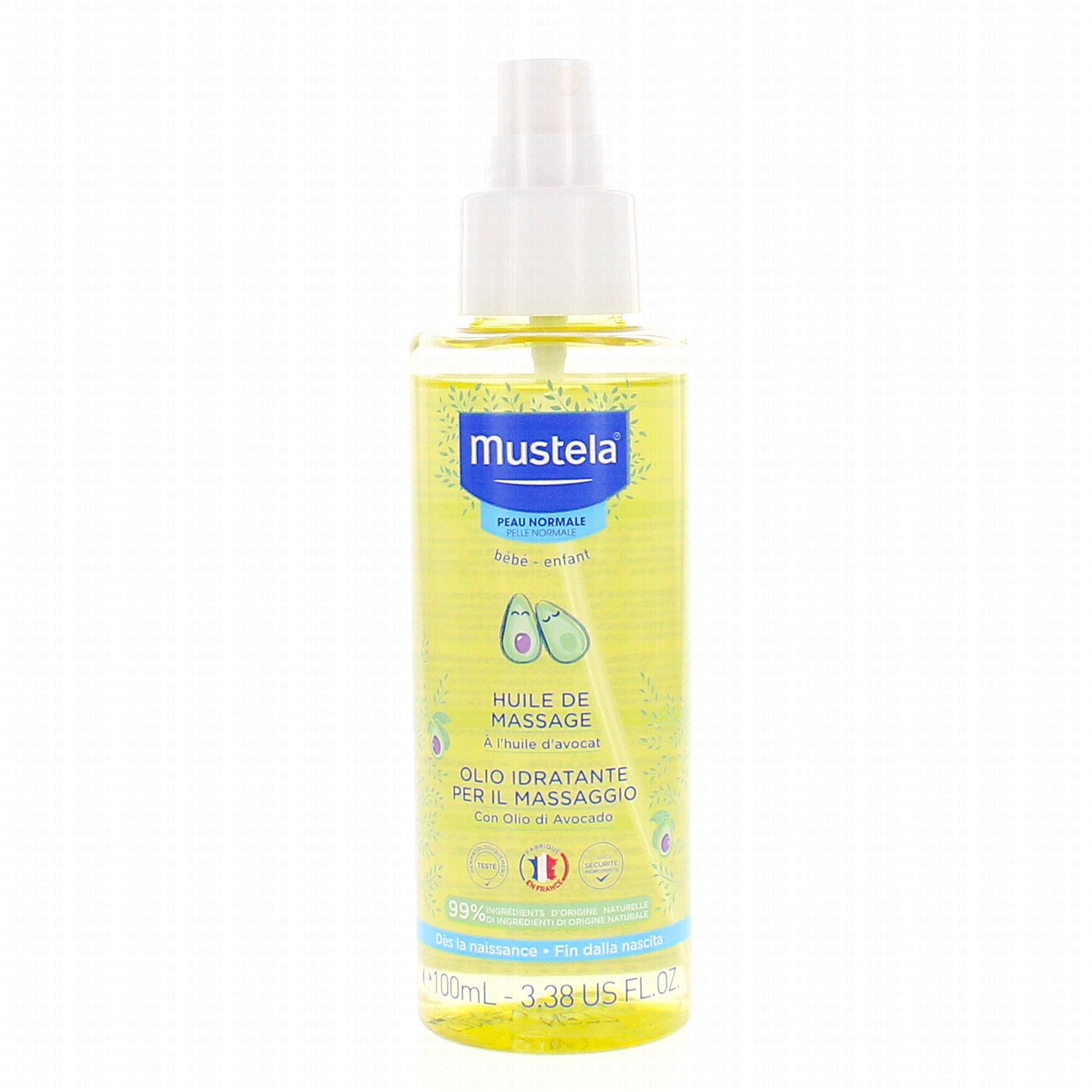 mustel huile de massage bebe