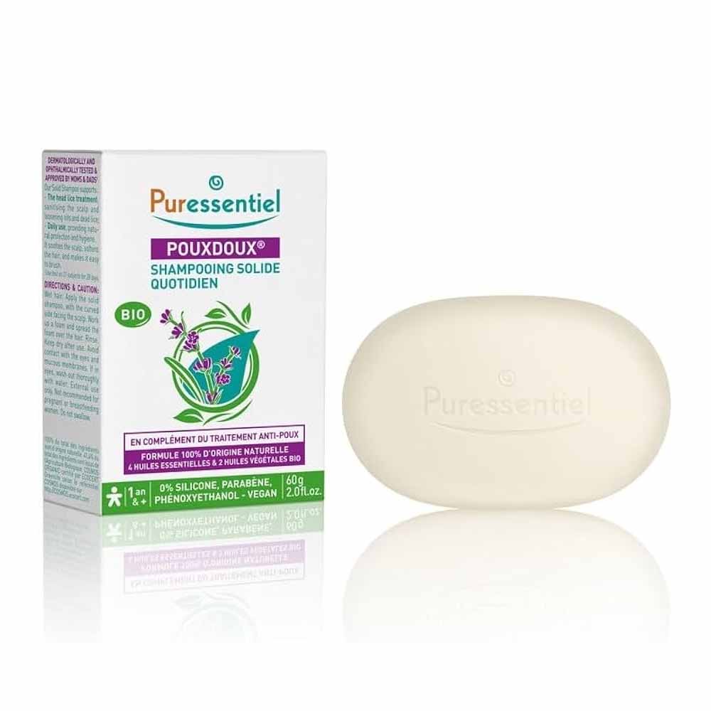 Shampooing solide antipoux Puressentiel Poudoux – Prévention naturelle